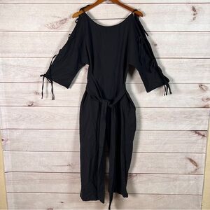 Samantha Pleet Small Harmonic Jumpsuit in Black